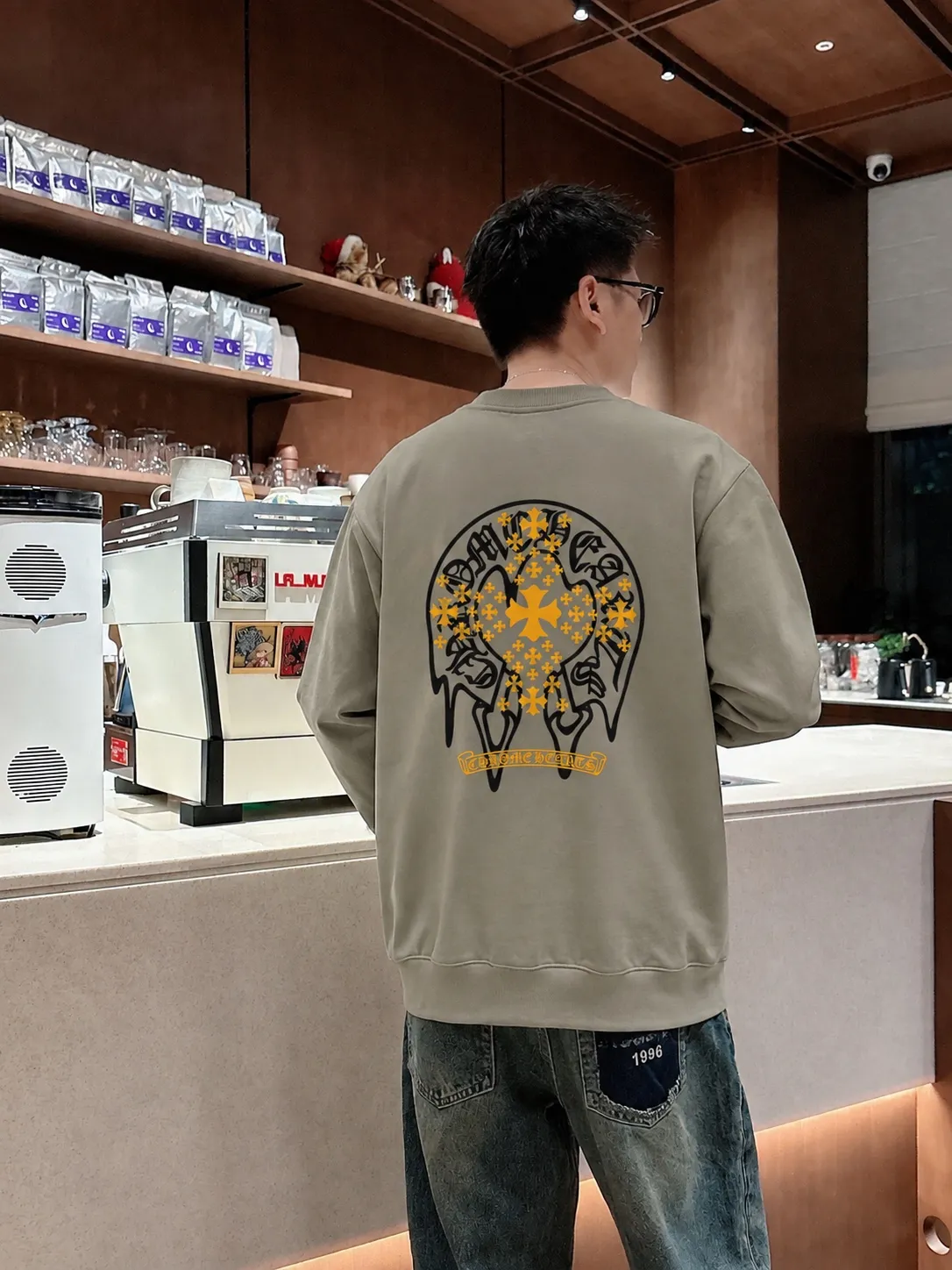 Chrom Heart 《 》 ， ， Same Style ， : Black White Coffee Brown Size：S（90-130 ） M（125-140 ） L（135-155 ） XL（155-175 ） XXL（175 ）